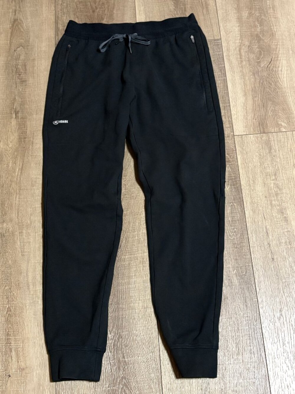 ROARK El Morrro Joggers Men's Medium Black Run Amok Fleece
